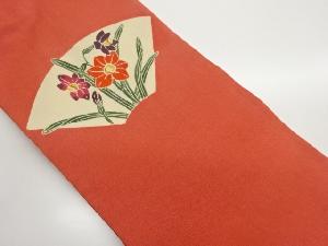 縮緬地水仙に地紙模様名古屋帯